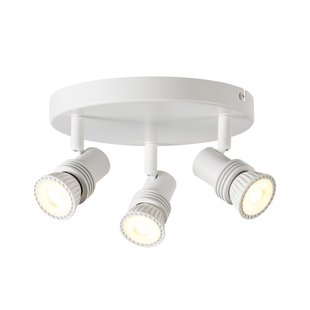 Lucide Opbouwspot Kianti - Wit - D21cm - 3xgu10