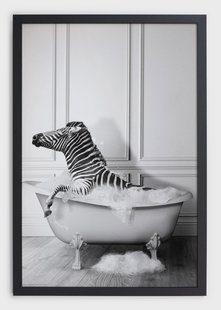 Wanddecoratie Zebra Bath | Really Nice Things