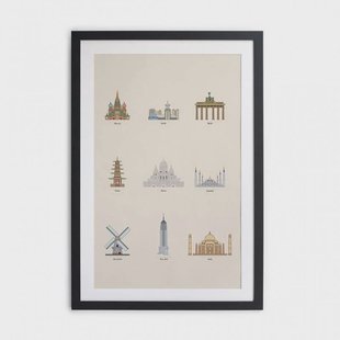 Wanddecoratie Famous Icons | Really Nice Things