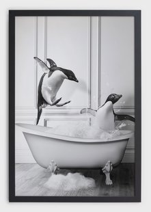 Wanddecoratie Penguin Bath | Really Nice Things