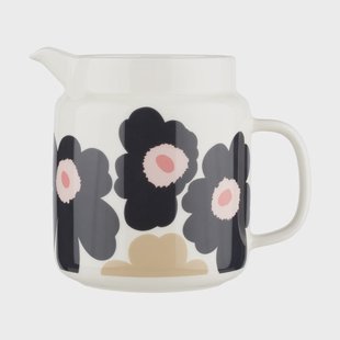 Marimekko Unikko kan 1,25 L Off white-charcoal-sand-pink