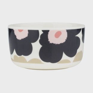 Marimekko Unikko schaal 5 dl Off white-charcoal-sand-pink
