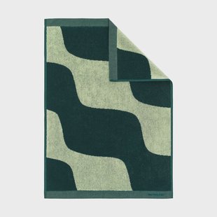 Marimekko Taifuuni handdoek 50x70 cm Pear-dark green