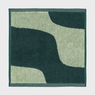 Marimekko Taifuuni mini handdoek 30x30 cm Pear-dark green