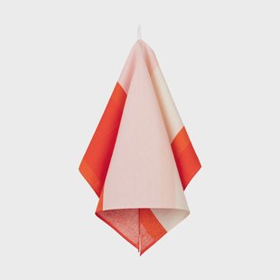 Marimekko Unikko keukendoek 47x70 cm Off white-pink-orange red