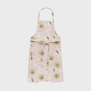 Marimekko Pieni Unikko schort Off white-pink-pear-sand