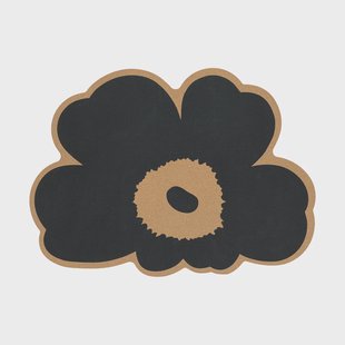 Marimekko Unikko kurken placemat Cork-charcoal