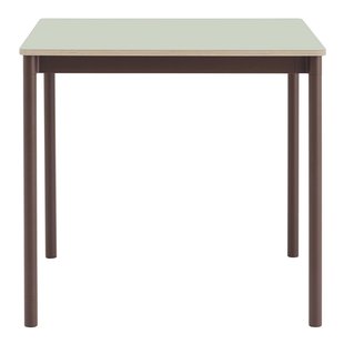 Muuto Base Eettafel 80x80 Lichtgroen/rood