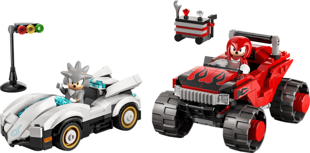 LEGO Sonic Silvers auto vs. Knuckles' monstertruck 77118