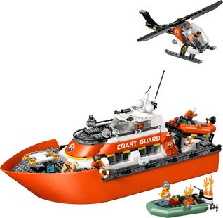 LEGO City Kustwacht Reddingsboot en Helikopter 60504