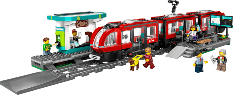 LEGO City Stadstram en Station 60423