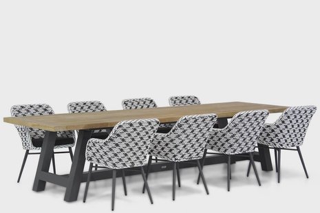 Lifestyle Crossway/Trente 330 cm dining tuinset 9-delig
