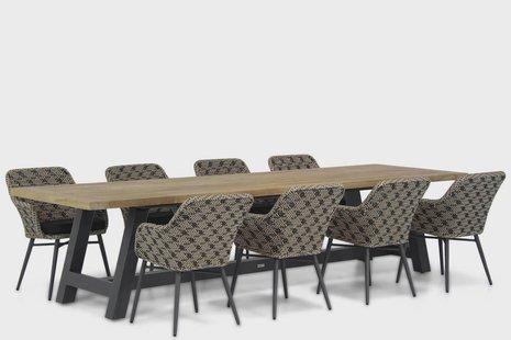 Lifestyle Crossway/Trente 330 cm dining tuinset 9-delig