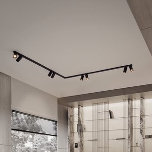 Nova Luce Oso - opbouwspot - 150 x 150 x 10,5 cm - zwart