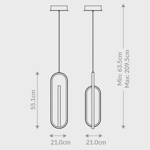 Quintiesse LED hanglamp DENMARK, matzwart, Ø 21 cm, metaal