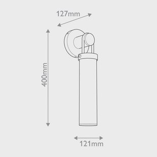 Quintiesse wandlamp WYNWOOD, oud messing Hoogte 40 cm Metaal/opaalglas E27