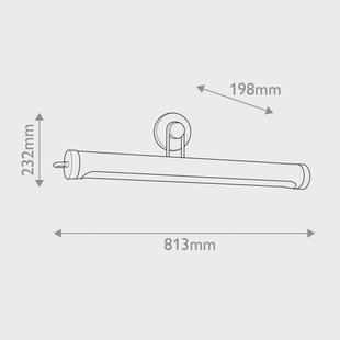 Quintiesse wandlamp WYNWOOD, oud messing, breedte 81 cm, metaal, 2 x E27