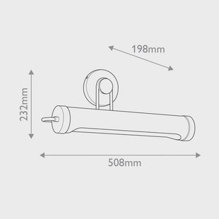 Quintiesse Wandlamp WYNWOOD, brons, breedte 51 cm, metaal, 2 x E27