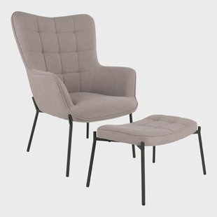 Fauteuil Glasgow met krukje | House Nordic