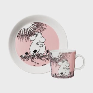 Moomin Arabia Liefde 30 jaar Moominmok & bord Limited Edition 2 delen