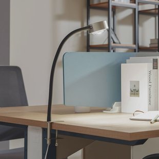 Lindby schroefklemlamp Jyla, mat nikkel, GX53, flexibele arm