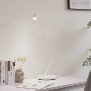 Lindby vloerlamp Jyla, 88 cm, mat wit, GX53, flexibel