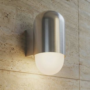 Lindby buitenwandlamp Pilva, aluminium, metaal, IP44, E27
