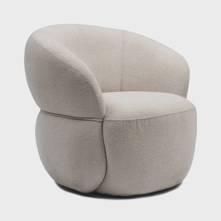 Rivièra Maison Fauteuil 'San Remo' Bouclé, Natural Grey
