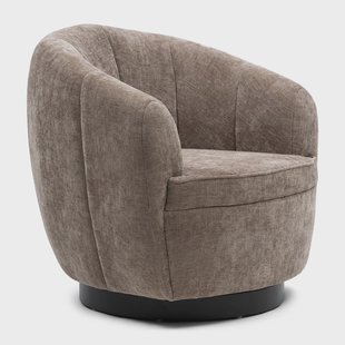 Rivièra Maison Draaifauteuil 'The Countess' Weave stof, kleur Warm Mushroom