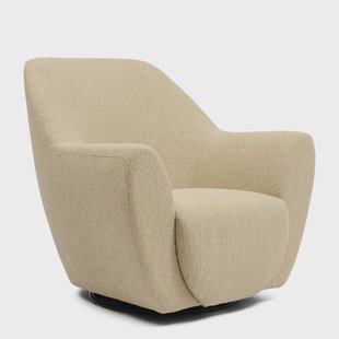 Rivièra Maison Draaifauteuil 'The Jill' Bouclé, kleur Natural Grey