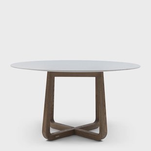 Rivièra Maison Ronde Eettafel 'Casone' Marmer en eikenhout, 140cm
