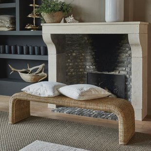 Rivièra Maison Bankje 'Santos' Rattan, 160cm