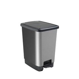 Sundis Pedaalemmer Cover Bin - Kunststof - Zwart - 29.5x39.5x85cm - 30l