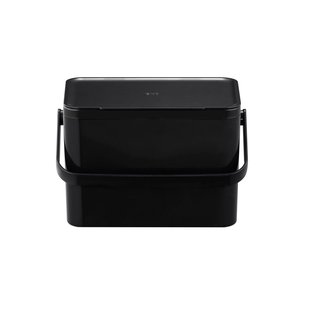 Eko Afvalbak Foodwaste Caddy - Kunststof - Zwart - 17x24.4x16cm - 4l