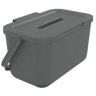 Sundis Afvalbak Loops - Kunststof - Grijs - 16.4x25.7x14cm - 4l