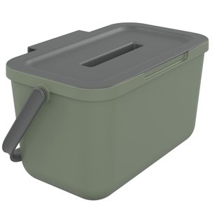 Sundis Afvalbak Loops - Kunststof - Salie Groen - 16.4x25.7x14cm - 4l