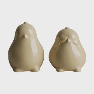DBKD Chubby chicken paasdecoratie 2-pack Shiny yellow