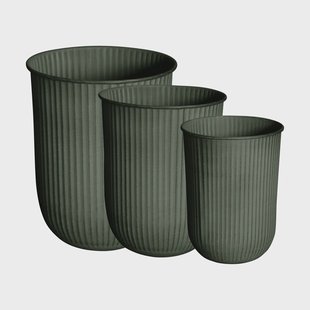 DBKD Out stripe bloempot 3-pack Green