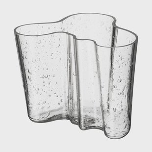 Iittala Alvar Aalto vaas jubileumeditie 120 mm Bubbelglas helder