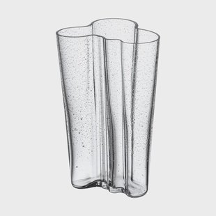 Iittala Alvar Aalto vaas 200 mm Bubbelglas helder, jubileumeditie