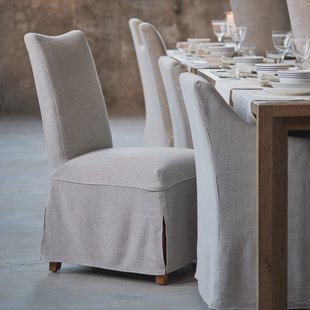 Rivièra Maison Eetkamerstoel 'Monti' Met hoes, Mouline Linnen, kleur Fabulous Flax