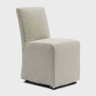 Rivièra Maison Eetkamerstoel 'Firenze' Op wielen, Mouliné Linen, kleur Fabulous Flax