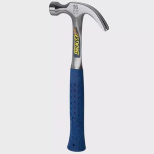 Estwing E3-16C Nail Hammer 02-40E3016C Shock Reduction Grip, klauwhamer 453 gram
