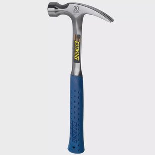 Estwing E3-20S Straight Claw Hammer 02-41E3020S Schock Reduction Grip, klauwhamer 567 gram