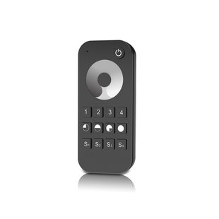 Lichtkoning - afstandsbediening met 4 zones - 12,2 x 5,3 x 1,75 cm - zwart