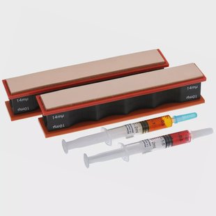 Wicked Edge leren strops, 14 en 10 micron