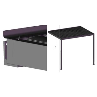 Central Park Muurbevestiging Accessoire 4m Riaci Pergola