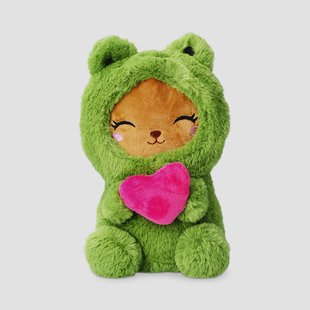 Zacht speelgoed - Teddy verkleed als kikker