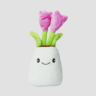 Zacht speelgoed - Lachende tulpen in vaas