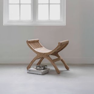 MUST Living Kruk 'Cleopatra' Teakhout, 53cm